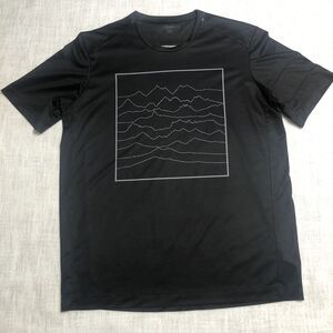 Rapha Technical Shirt Mens L Black Graphic Cycling Jersey Short Slv Gym Training